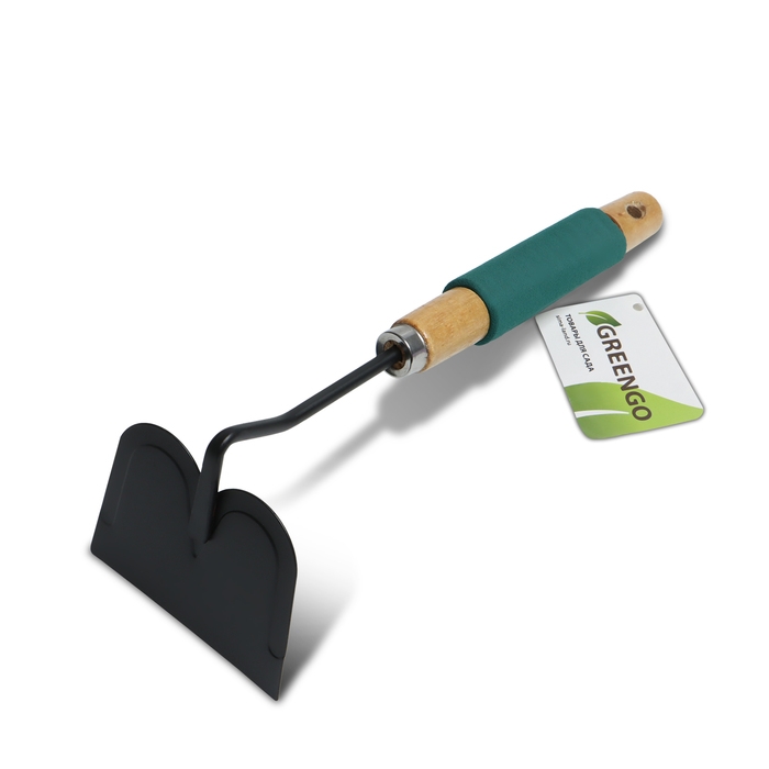 Тяпка посадочная Greengo, длина 28,5 см, деревянная ручка с поролоном Тяпка посадочная Greengo, длина 28,5 см, деревянная ручка с поролоном