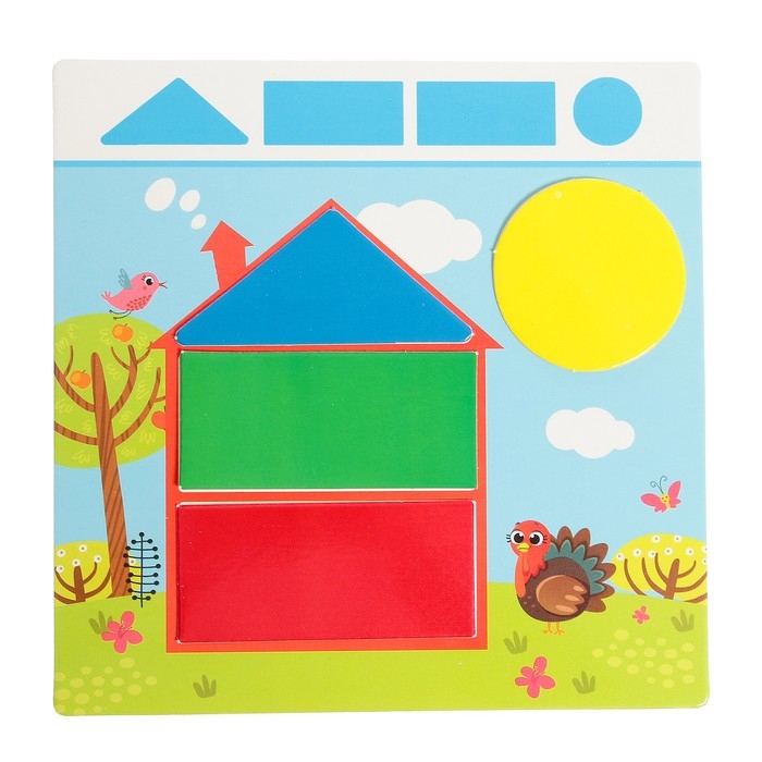 Развивающий набор «Геометрическая мозаика», по методике Монтессори, 10 заданий, 3+ Развивающий набор «Геометрическая мозаика», по методике Монтессори, 10 заданий, 3+