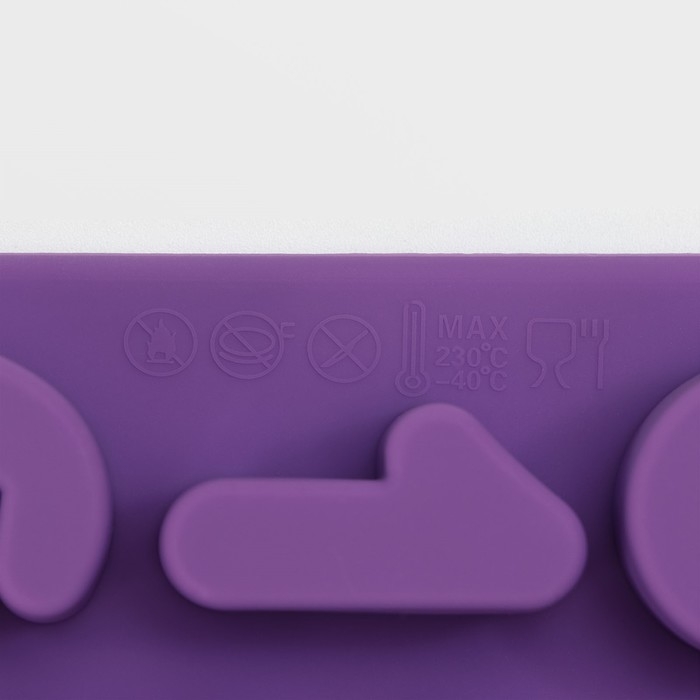 Форма для кондитерских украшений Доляна «Цифры», силикон, 16×16×2 см, 20 ячеек (2,9×2,2 см), цвет МИКС Форма для кондитерских украшений Доляна «Цифры», силикон, 16×16×2 см, 20 ячеек (2,9×2,2 см), цвет МИКС