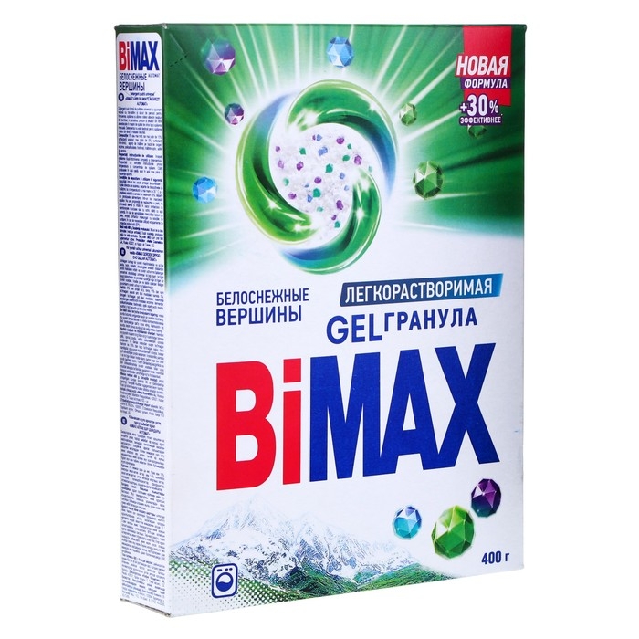 Порошок стиральный BiMax  Порошок стиральный BiMax "Автомат Белоснежные вершины", 400 г