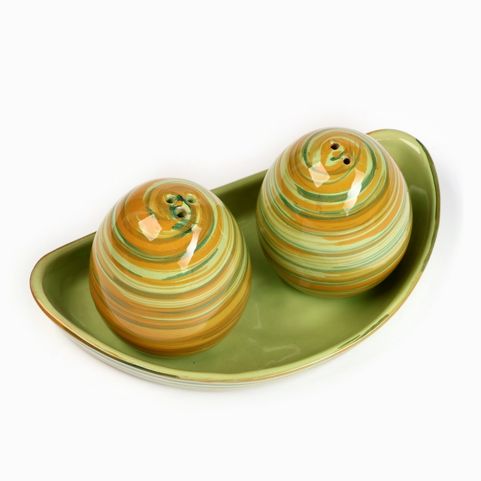 Набор для специй Набор для специй "Премиум Дуо" солонка+перечница на подставке, витаминка