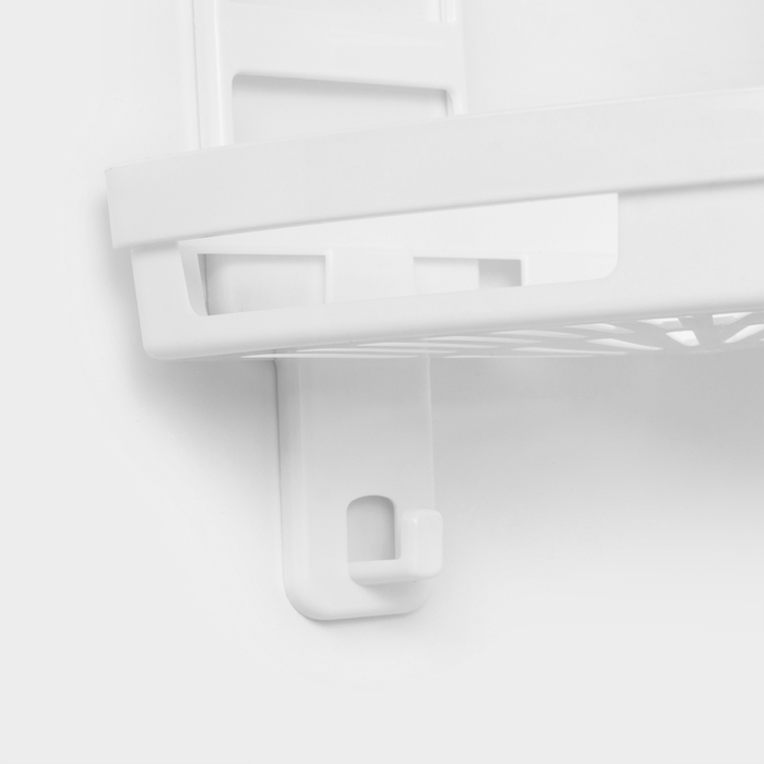 Полка угловая «Трансформер», 25×18×58 см, цвет белый Полка угловая «Трансформер», 25×18×58 см, цвет белый