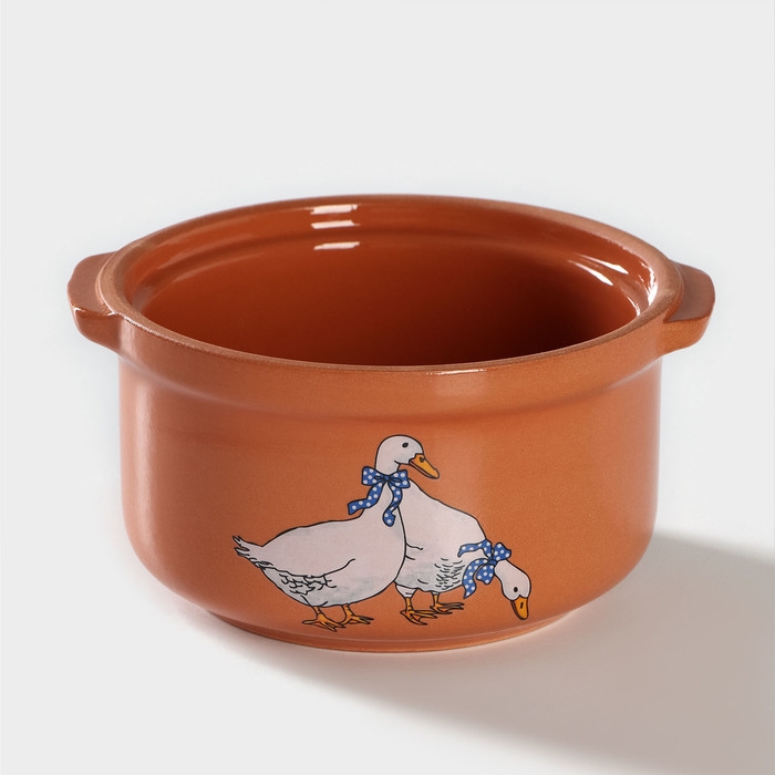Горшочек - сотейник «Гуси», 400 мл Горшочек - сотейник «Гуси», 400 мл