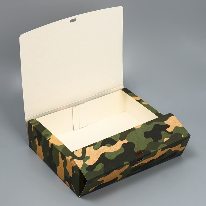 Коробка подарочная, упаковка, «С 23 февраля», 31 х 24.5 х 8 см