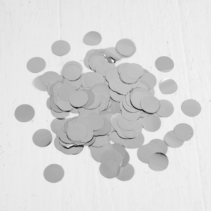 Наполнитель для шара «Круг серебро», 1 см, набор 9 шт. Наполнитель для шара «Круг серебро», 1 см, набор 9 шт.