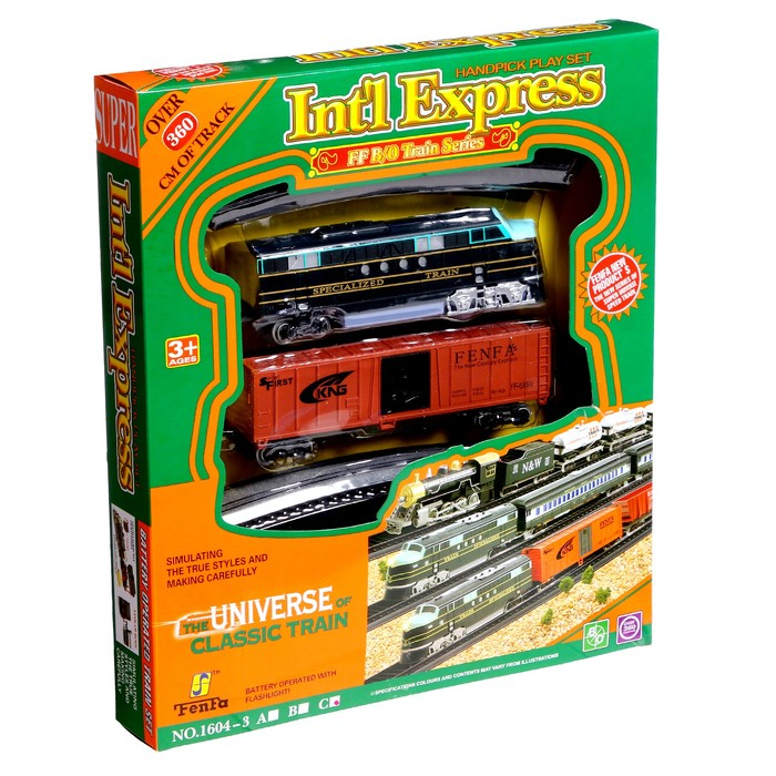 Железная дорога «Большой экспресс», со светозвуковыми эффектами, протяжённость пути 3,6 м Железная дорога «Большой экспресс», со светозвуковыми эффектами, протяжённость пути 3,6 м