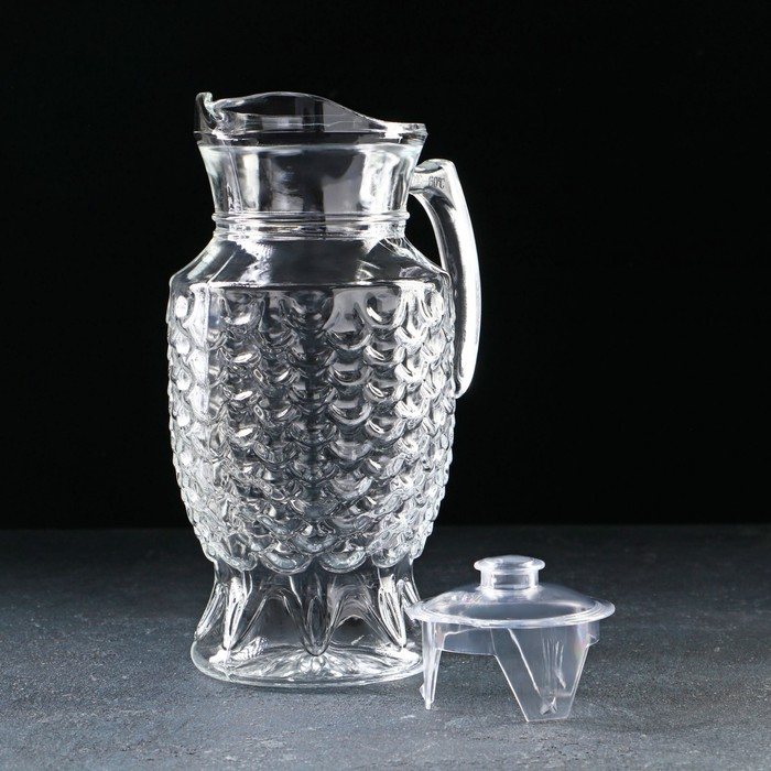 Кувшин для воды стеклянный «Облака», 1,6 л,12,5×25,5 см Кувшин для воды стеклянный «Облака», 1,6 л,12,5×25,5 см