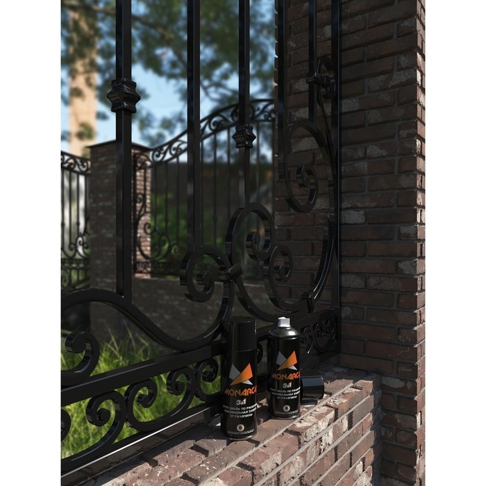 Грунт-эмаль по ржавчине 3в1 аэрозольная Monarca 520 мл, RAL9005 Черный Глянцевый Грунт-эмаль по ржавчине 3в1 аэрозольная Monarca 520 мл, RAL9005 Черный Глянцевый