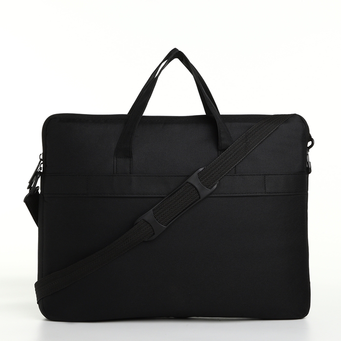 Сумка для ноутбука на молнии, наружный карман, цвет чёрный Сумка для ноутбука на молнии, наружный карман, цвет чёрный