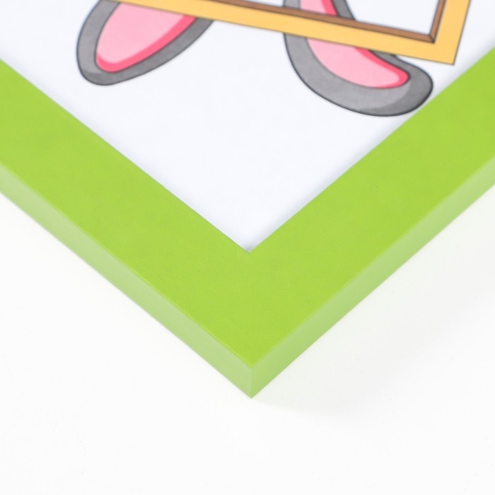 Фоторамка МДФ 15х21 см, №6, ширина 18 мм, толщина 12 мм, зелёный (пластиковый экран) Фоторамка МДФ 15х21 см, №6, ширина 18 мм, толщина 12 мм, зелёный (пластиковый экран)