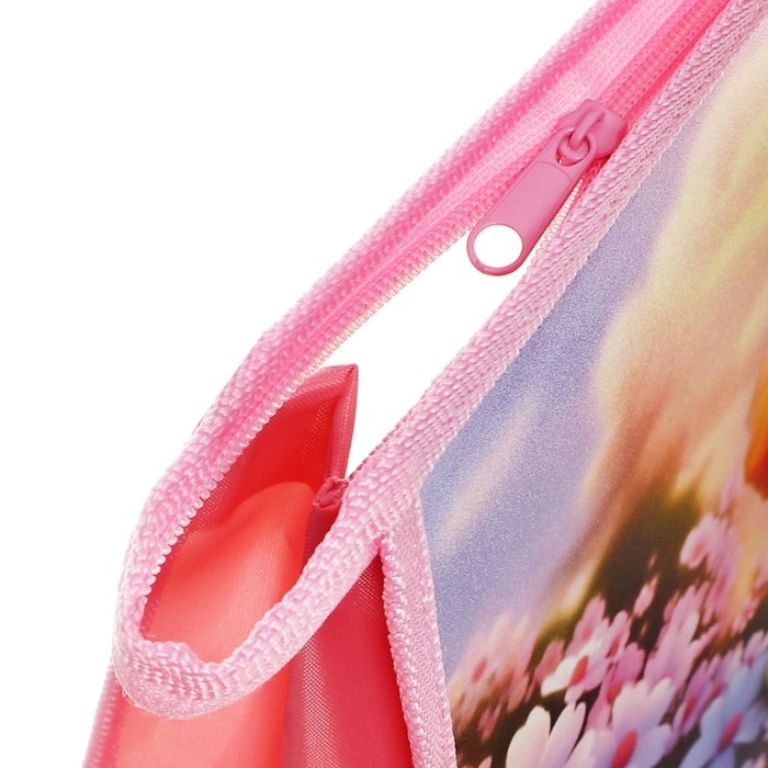 Папка для труда А4, молния сверху, пластиковая, ПТР-22, для девочки, Calligrata  Папка для труда А4, молния сверху, пластиковая, ПТР-22, для девочки, Calligrata "Пушистик"