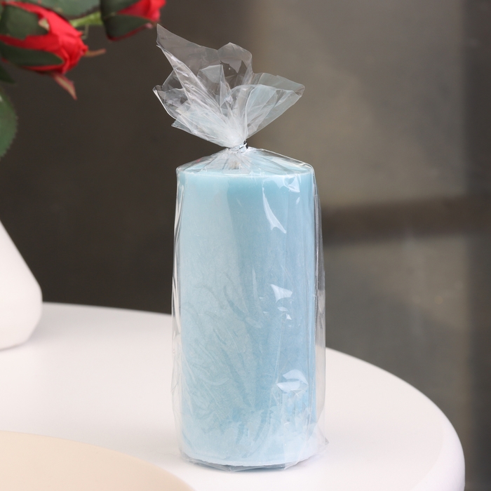 Свеча-цилиндр гладкая, 5х10 см, нива, 6 ч Свеча-цилиндр гладкая, 5х10 см, нива, 6 ч