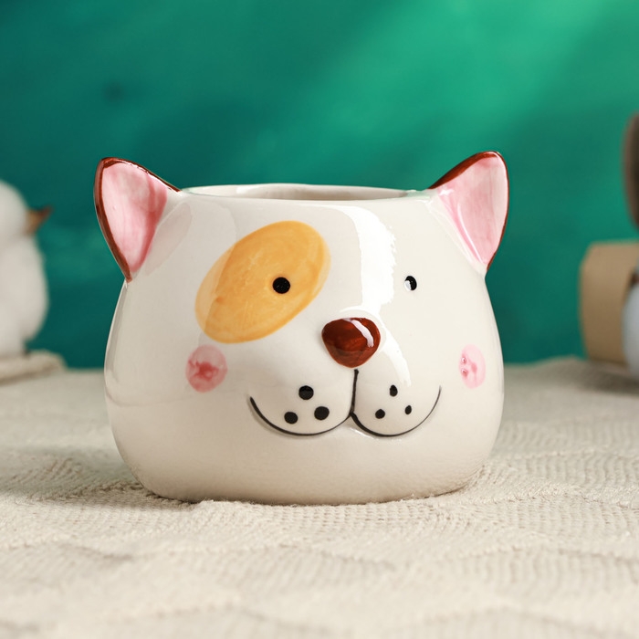 Кашпо  Кашпо "Милый песик" 9х9х6см