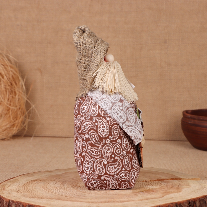 Домовой Домовой "Афанасий с лукошком", 22х15х12 см