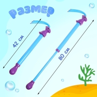 Водная пушка «Фиолетовый Динозавр-Плескач», 42 см.