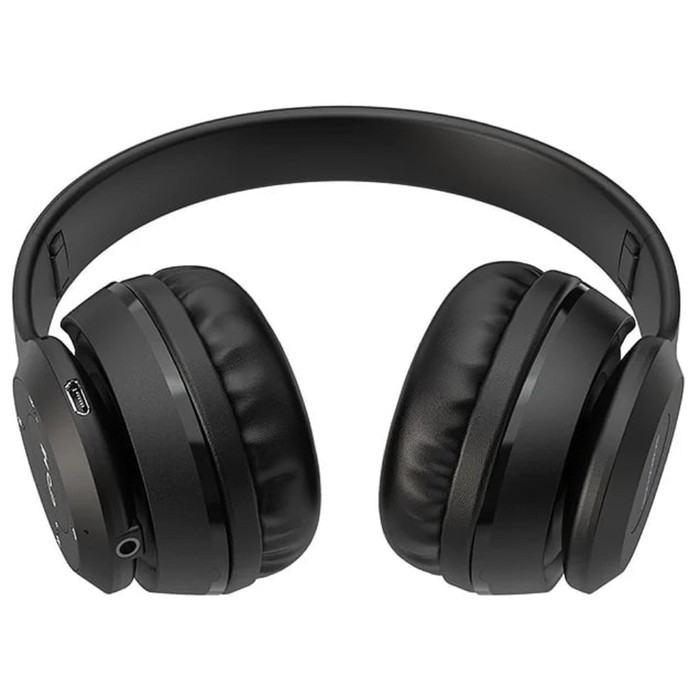 Наушники Borofone BO4 Charming rhyme, беспроводные, накладные, BT5.0, AUX, 200 мАч, чёрные