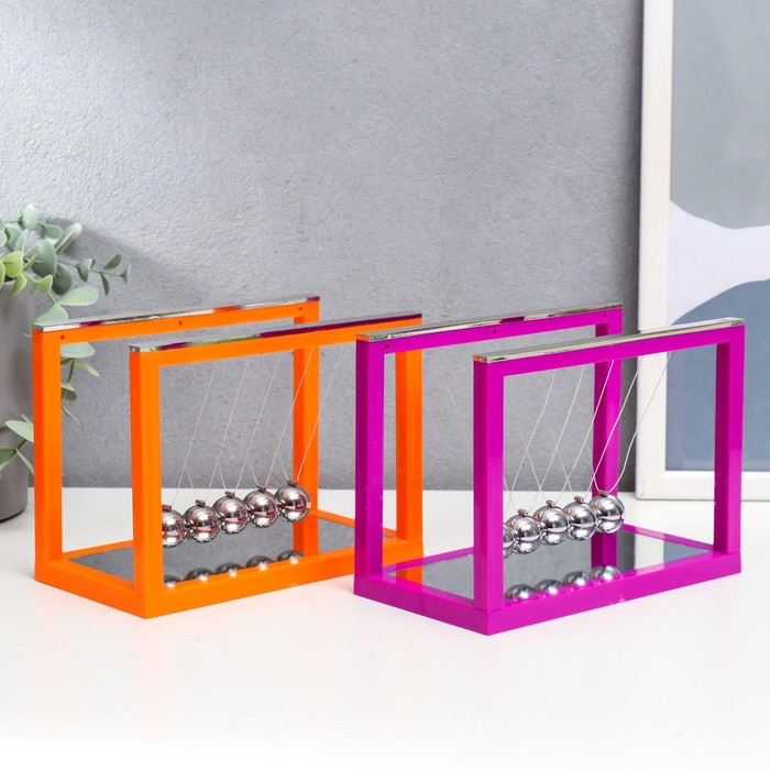 Маятник Маятник "Шары техно" МИКС, прямоугольник, 12х15х8,5 см