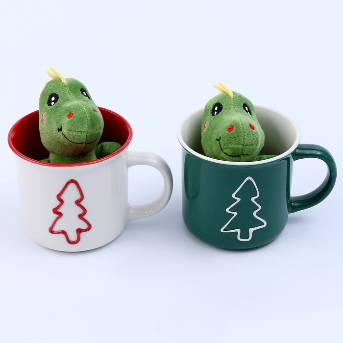 Новогодний набор «Исполнения желаний», игрушка в кружке, МИКС Новогодний набор «Исполнения желаний», игрушка в кружке, МИКС