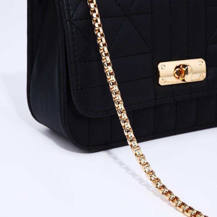 Сумка-мессенджер на клапане, цвет чёрный Сумка-мессенджер на клапане, цвет чёрный