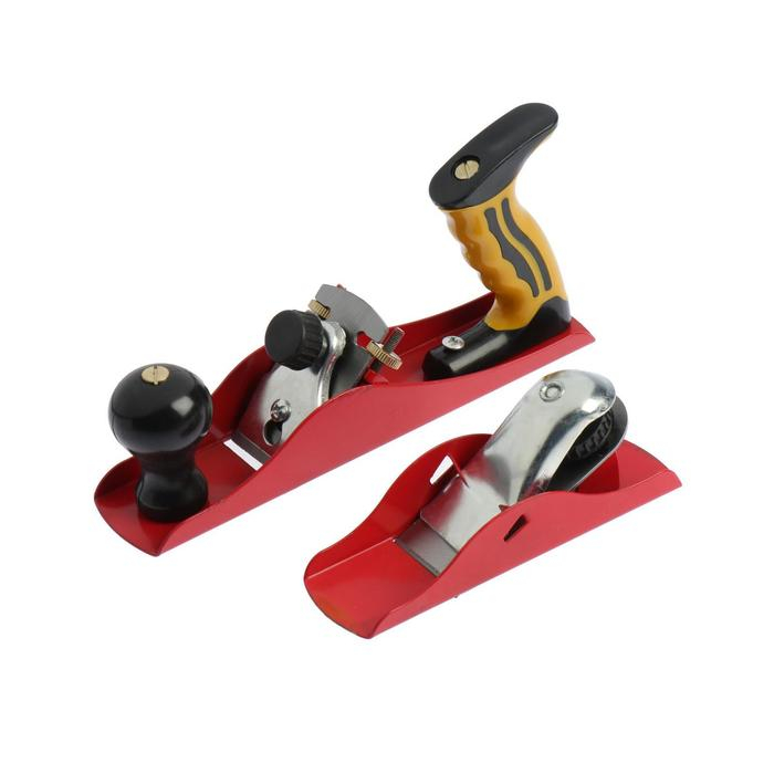 Набор рубанков металлических ТУНДРА, малогабаритный 160 мм и с одинарным ножом 235 мм Набор рубанков металлических ТУНДРА, малогабаритный 160 мм и с одинарным ножом 235 мм