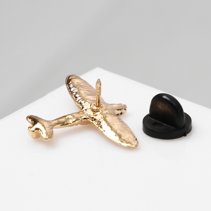 Значок «Самолёт», цвет золото Значок «Самолёт», цвет золото