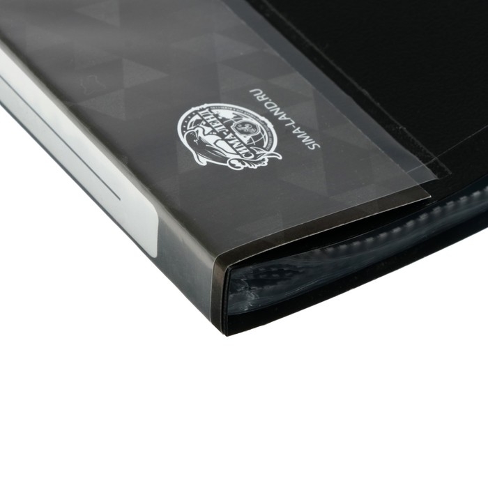 Папка 20 вкладышей А4, Сalligrata, карман на корешке, 600 мкм, 15 мм черная Папка 20 вкладышей А4, Сalligrata, карман на корешке, 600 мкм, 15 мм черная