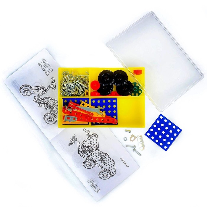 Конструктор «Техник Юниор», 124 детали, 19 моделей, цветной Конструктор «Техник Юниор», 124 детали, 19 моделей, цветной