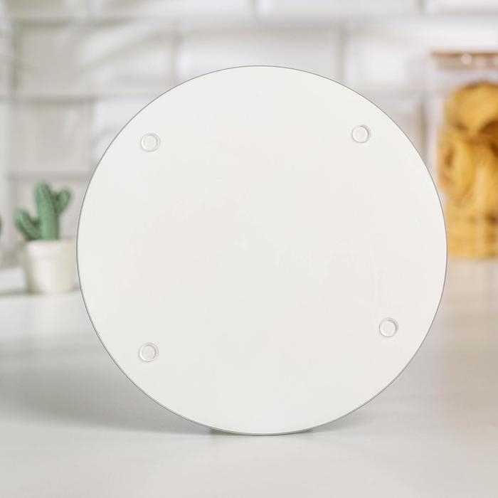 Доска разделочная стеклянная Доляна «Тюльпаны», d=20 см Доска разделочная стеклянная Доляна «Тюльпаны», d=20 см