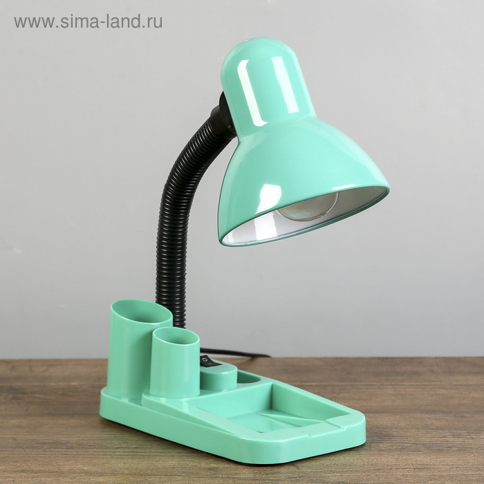 Лампа настольная  Лампа настольная "Мудрец" Е27 40W,  220В зеленый 18х11,5х33 см