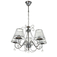 Люстра 2425/5 E27 40Вт хром 52х52х32-60 см BayerLux