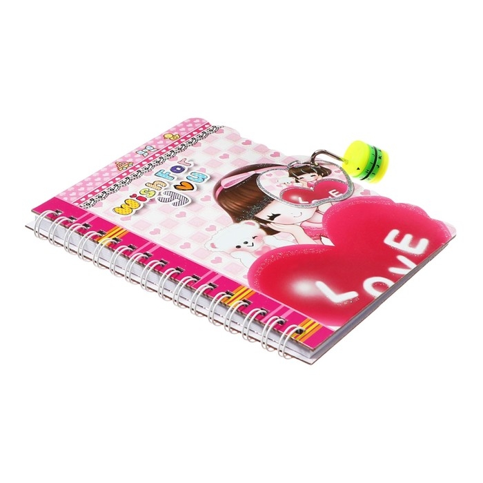 Записная книжка в подарочной коробке А6 Записная книжка в подарочной коробке А6 "Аниме", на замочке, линия, 50 листов, МИКС