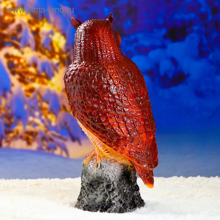 Садовая фигура Садовая фигура "Сова на камне" большая 20х25х55см