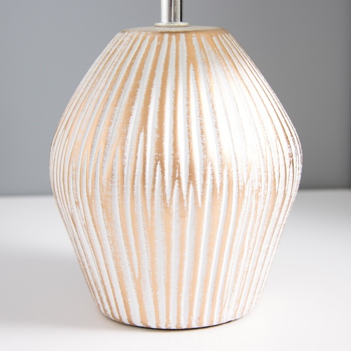 Лампа настольная 16615/1GY E14 40Вт белый 22х22х35 см RISALUX Лампа настольная 16615/1GY E14 40Вт белый 22х22х35 см RISALUX