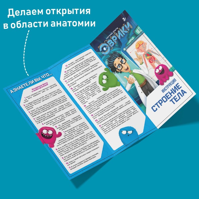 Набор для опытов «Строение тела», анатомия человека Набор для опытов «Строение тела», анатомия человека