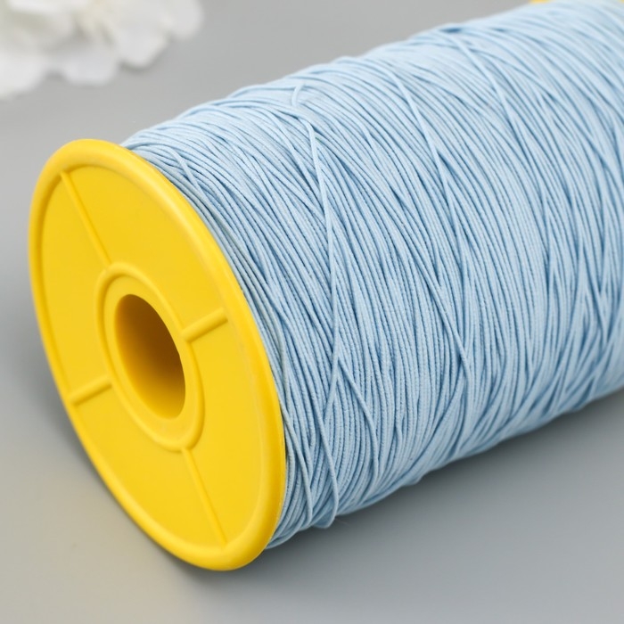 Спандекс для бисера, длина 500 м, цв. голубой Спандекс для бисера, длина 500 м, цв. голубой