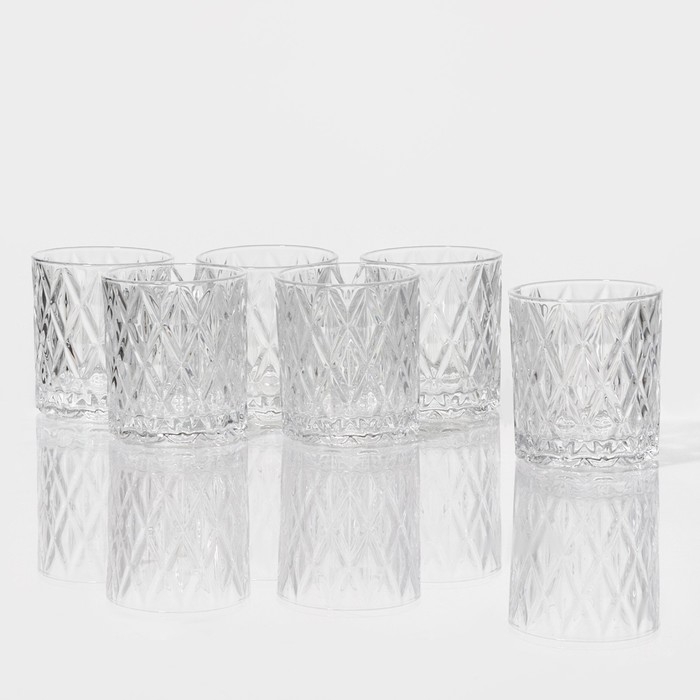 Набор стаканов Magistro «Богема. Ромбы», 310 мл, 8,3×7,7×9 см, 6 шт Набор стаканов Magistro «Богема. Ромбы», 310 мл, 8,3×7,7×9 см, 6 шт