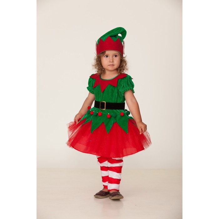 Карнавальный костюм «Эльфочка», платье, головной убор, р. 92-52 Карнавальный костюм «Эльфочка», платье, головной убор, р. 92-52