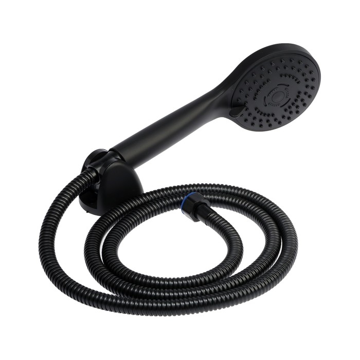 Смеситель для душа ZEIN Z3844, однорычажный, душевой набор, лейка 5 режимов, черный Смеситель для душа ZEIN Z3844, однорычажный, душевой набор, лейка 5 режимов, черный