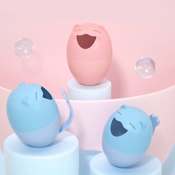 Ковш пластиковый для купания и мытья головы, детский банный ковшик «Котик», 500 мл., с леечкой, цвет голубой Ковш пластиковый для купания и мытья головы, детский банный ковшик «Котик», 500 мл., с леечкой, цвет голубой