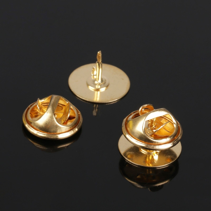 Основа для значка (набор 5 шт.), площадка 1,5 см, цвет золото Основа для значка (набор 5 шт.), площадка 1,5 см, цвет золото