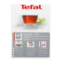 Чайник электрический Tefal Express Plastic KO29913E, пластик, 1.5 л, 2200 Вт, белый