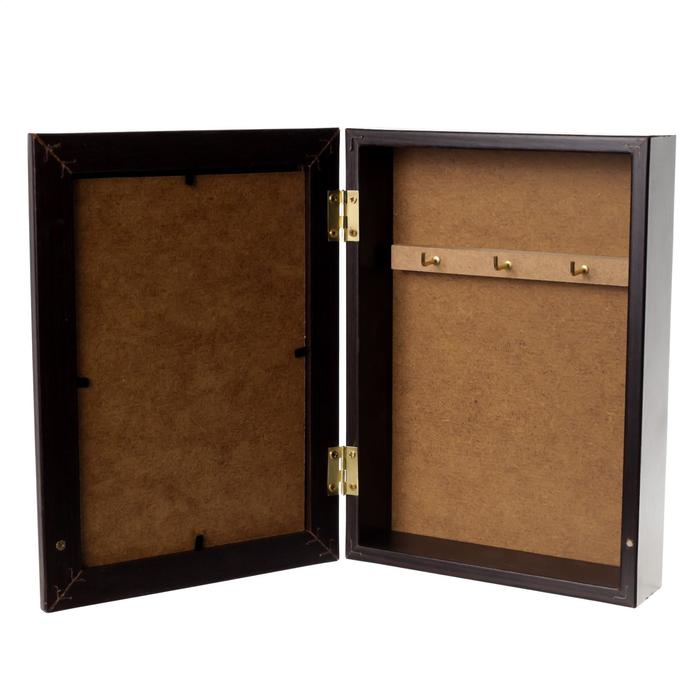 Ключница Ключница "Букет пионов" венге 15х21 см