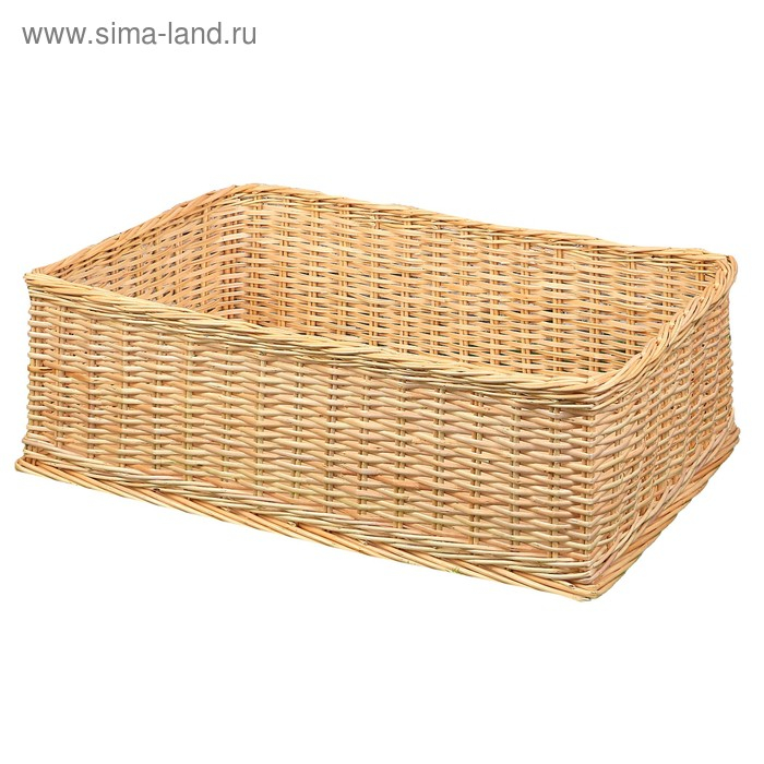 Лоток торговый, фанерное дно, 60х40х20 см, расщепленая лоза