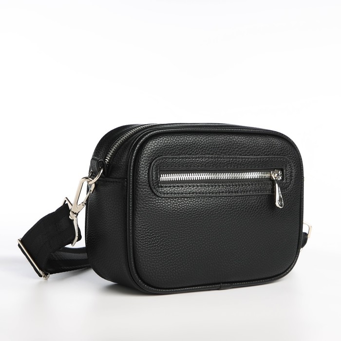 Сумка женская через плечо, TEXTURA, маленький размер, цвет чёрный Сумка женская через плечо, TEXTURA, маленький размер, цвет чёрный