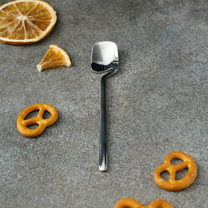 Ложка чайная из нержавеющей стали Magistro Wave, длина 13,5 см, цвет серебряный Ложка чайная из нержавеющей стали Magistro Wave, длина 13,5 см, цвет серебряный