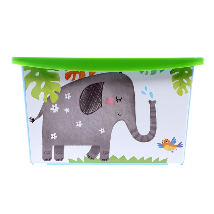 Ящик для игрушек, с крышкой, «Счастливое детство», объём 30 л Ящик для игрушек, с крышкой, «Счастливое детство», объём 30 л