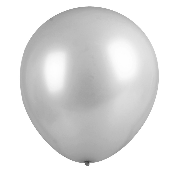 Шар латексный 36" &laquo;Гигант&raquo;, 1 шт., цвет серебряный