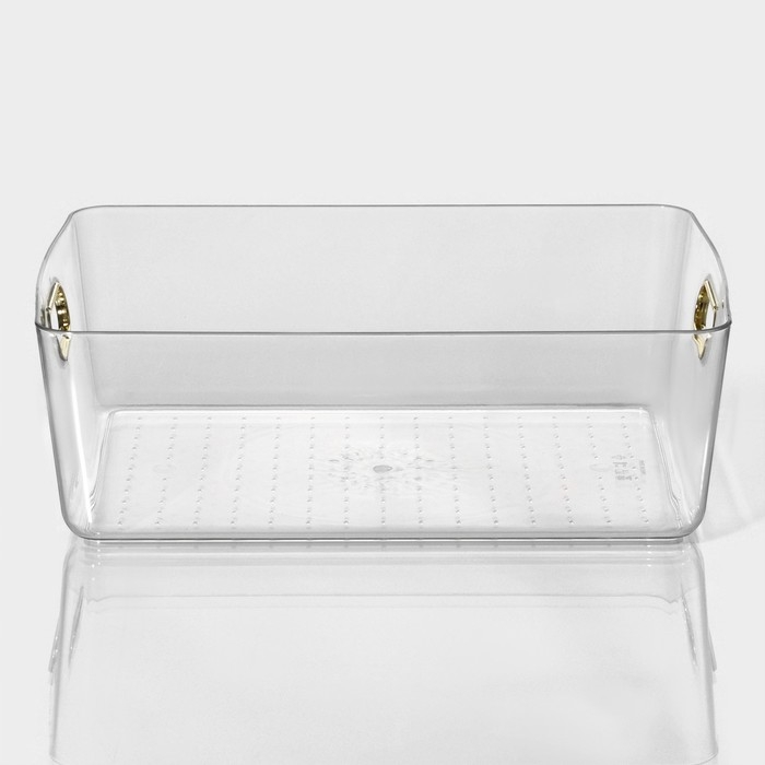 Контейнер для хранения «Нежность», 29×20×10 см, цвет прозрачный Контейнер для хранения «Нежность», 29×20×10 см, цвет прозрачный