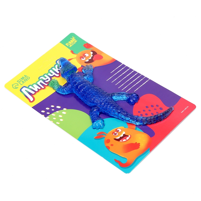 Липучка  Липучка "Ящерка", цвета МИКС , на блистере