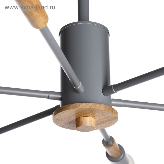 Люстра "Этингер" 6х40Вт E27 серый 94х94х50 см BayerLux